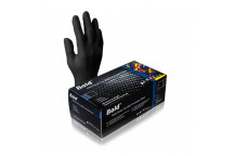 AURELIA NITRILE BLACK POWDER FREE GLOVES XL (100 PER BOX)