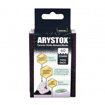ARYSTOX CERAMIC BLOCKS GRIT 60 TWIN PACK