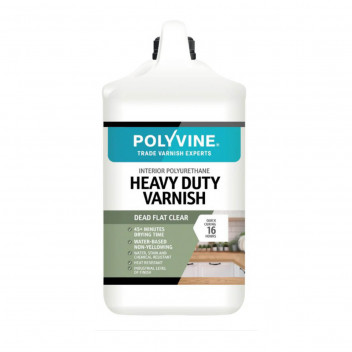 POLYVINE - HEAVY DUTY VARNISH DEAD FLAT 4L