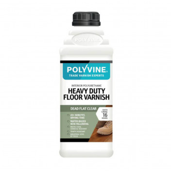 POLYVINE - HEAVY DUTY FLOOR VARNISH DEAD FLAT 1L