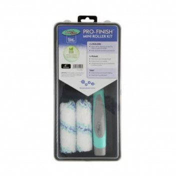 PRO-FINISH 5PC ROLLER KIT(BLUE SERIES) 4\"/100MM XS 4MM PILE, 5PI