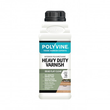 POLYVINE - HEAVY DUTY VARNISH DEAD FLAT 500ML
